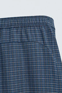 PANTALON BAGGY À CARREAUX