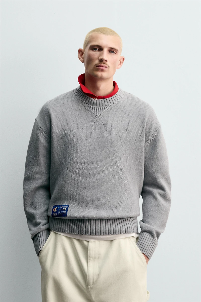 PULL À RAYURES PIÈCES CHAMPION ® X ZARA