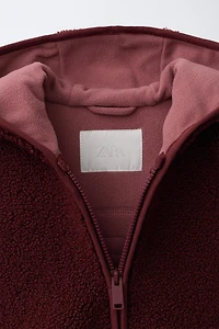 HOODED FLEECE JACKET