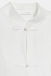 CHEMISE SATINÉE À BRANDEBOURGS ZW COLLECTION