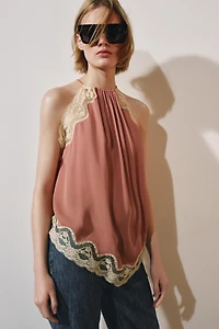 ZW COLLECTION LACE HALTER TOP