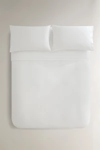 HEMSTITCHED SATEEN DUVET COVER