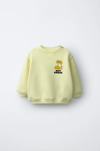 PALM TREE PRINT SWEATSHIRT