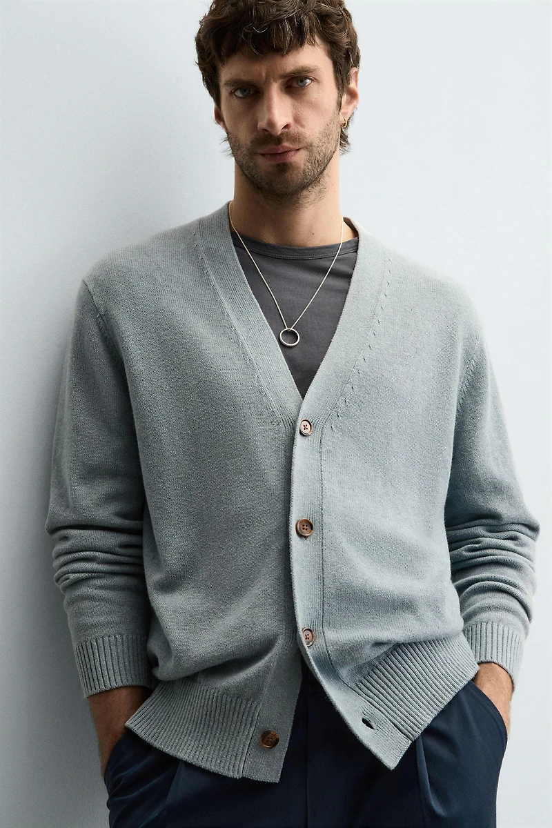 GILET COTON - CACHEMIRE