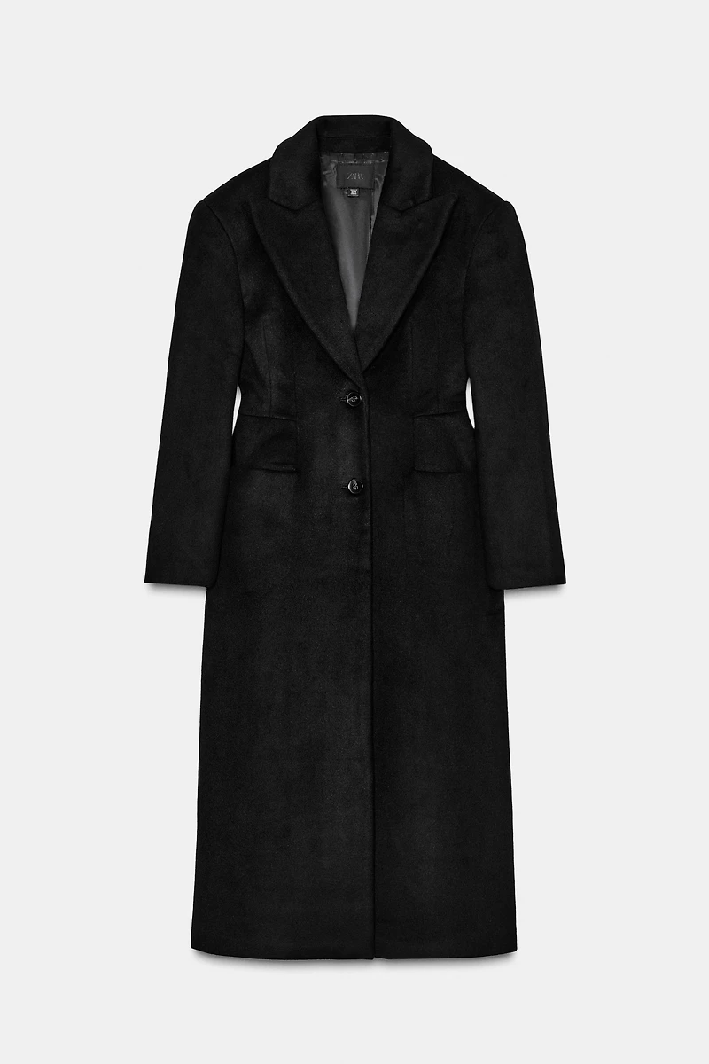 EXTRA LONG WOOL BLEND COAT