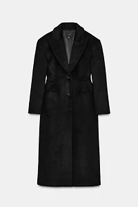 EXTRA LONG WOOL BLEND COAT