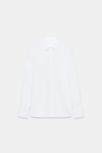 100% COTTON BUTTONED T-SHIRT