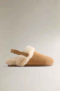 SABOT ENFANT CUIR CHAUD