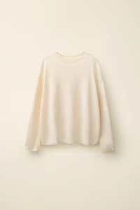 100% LINEN KNIT JUMPER CREATED BY CARAMEL LONDON X ZARA