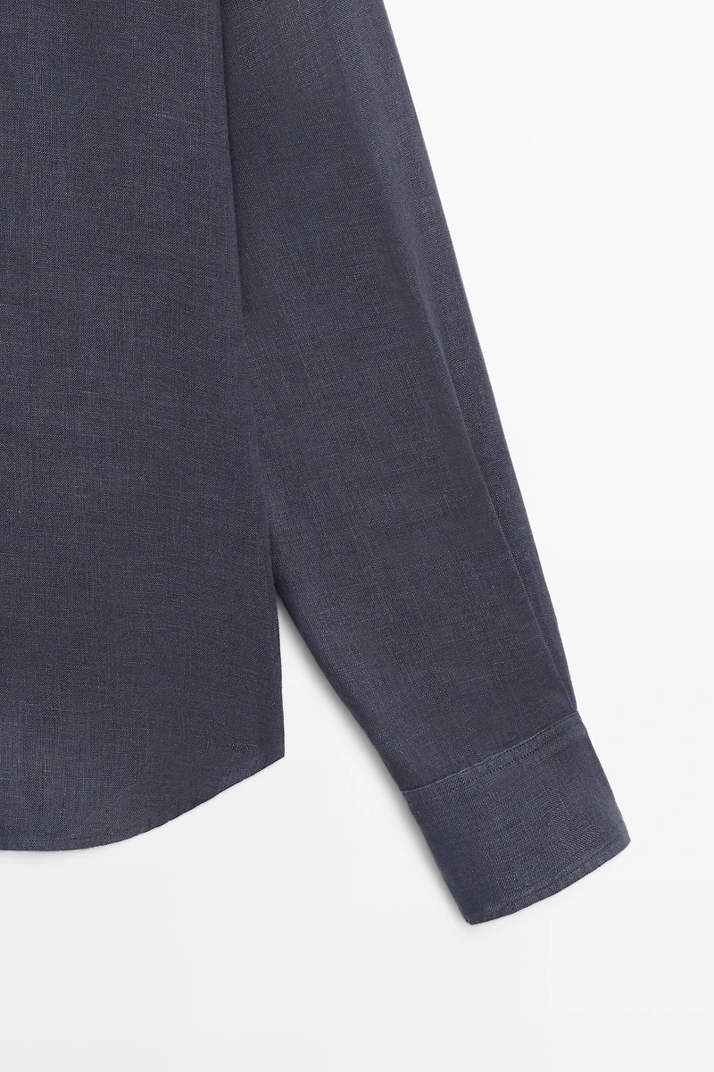 Chemise regular fit 100 % lin