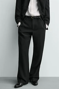 PANTALON DE COSTUME DÉCONTRACTÉ VISCOSE - LIN