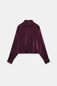 SATIN EFFECT BALLOON SHIRT