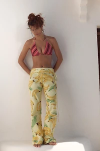 PANTALON À IMPRIMÉ FRUITS ET LACET