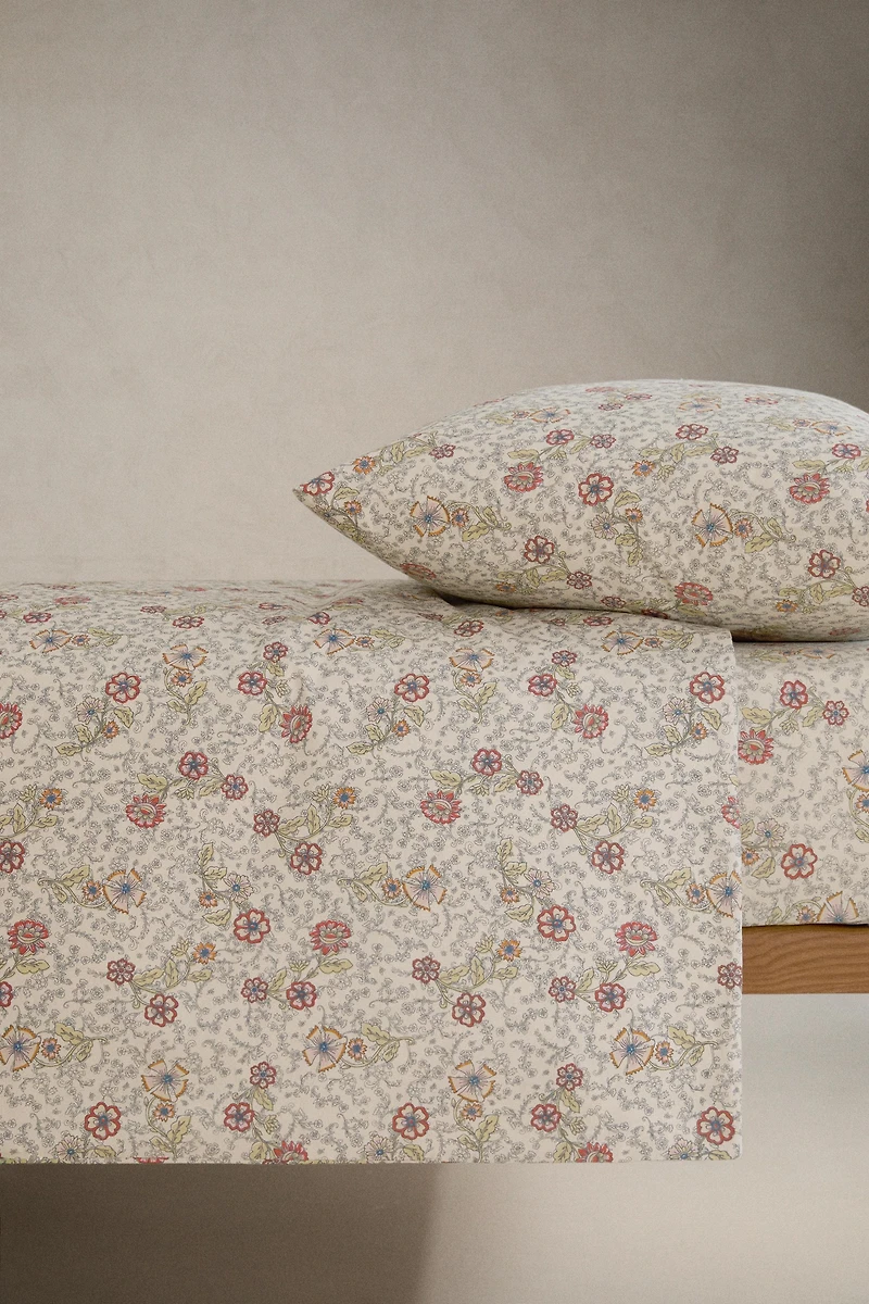 KIDS FLORAL COTTON DUVET COVER