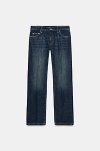 ZW COLLECTION LOW-RISE STRAIGHT LEG JEANS
