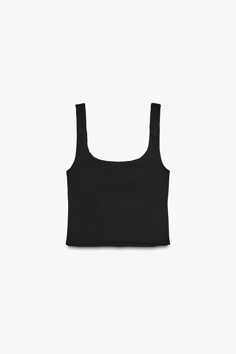 JEWEL BUTTON CREPE TOP