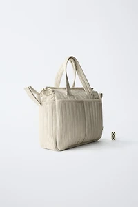 STRIPED MATERNITY BAG