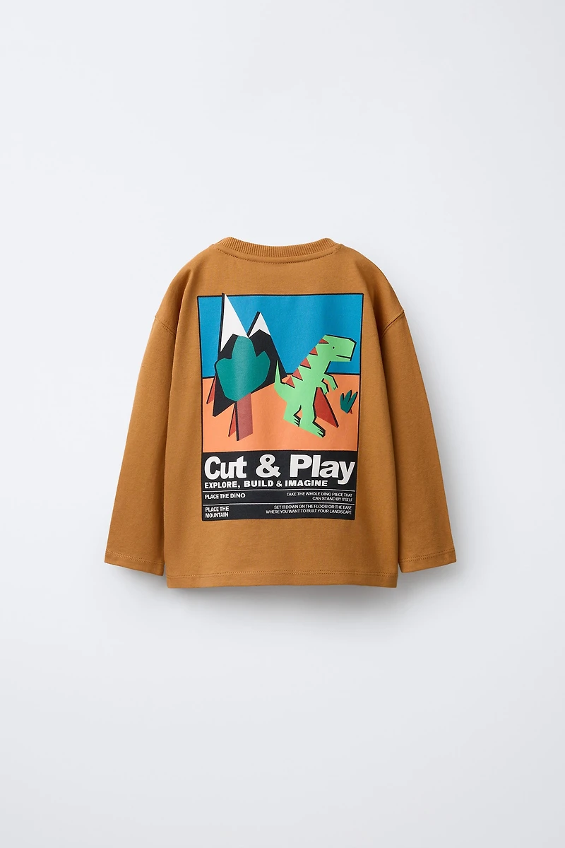 DINOSAUR PRINT T-SHIRT