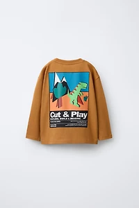 DINOSAUR PRINT T-SHIRT