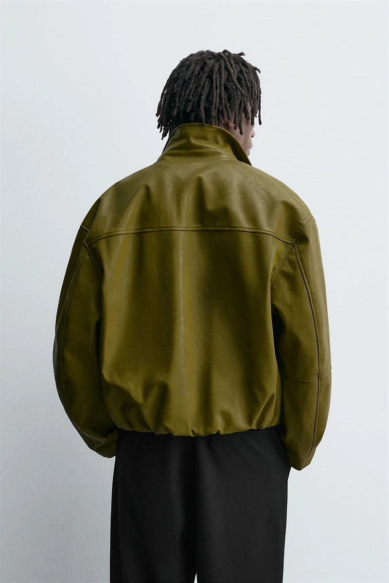 FAUX LEATHER JACKET
