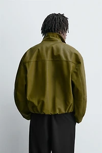 FAUX LEATHER JACKET