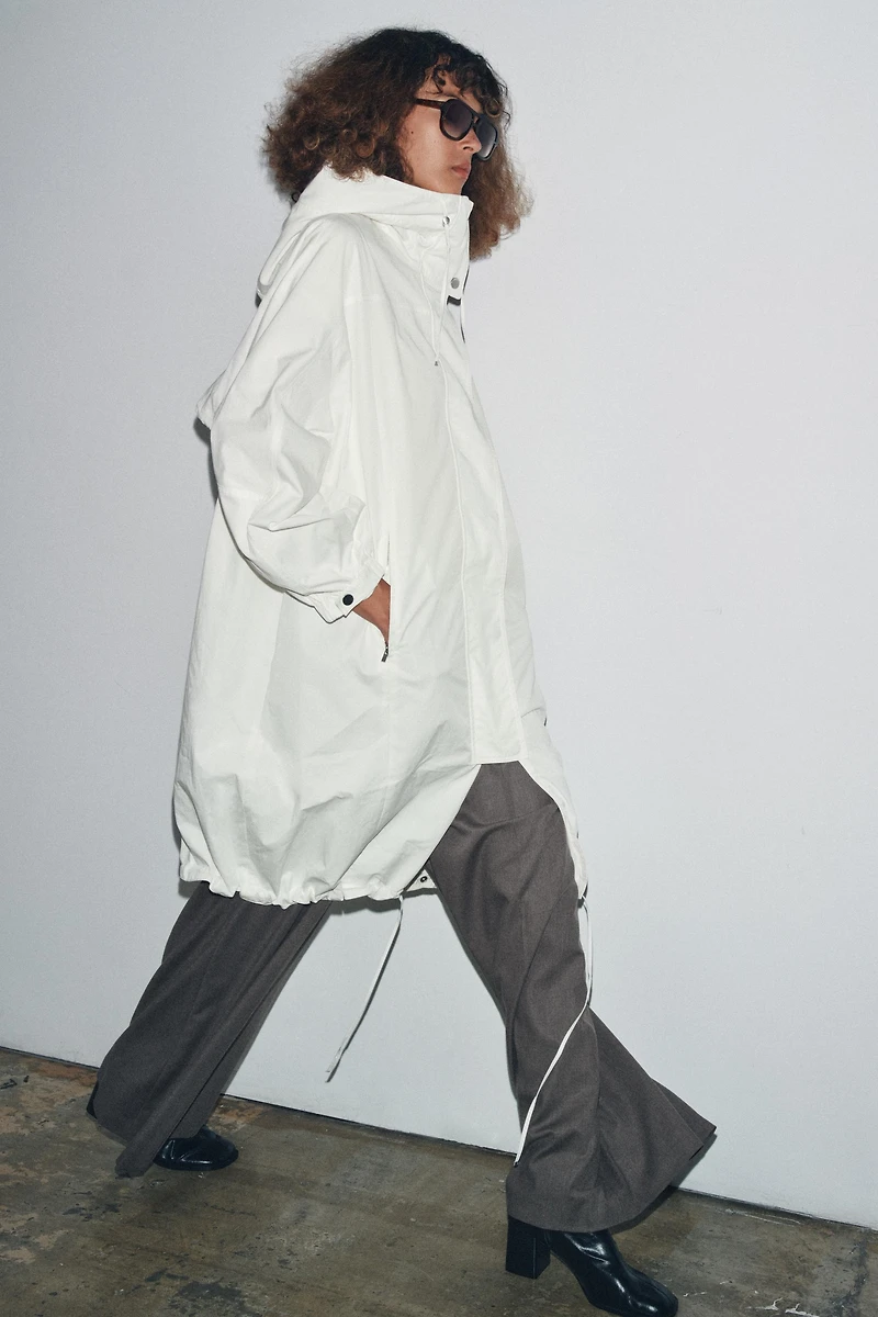 OVERSIZED MULTI-POSITION HOODIE PARKA ZW COLLECTION