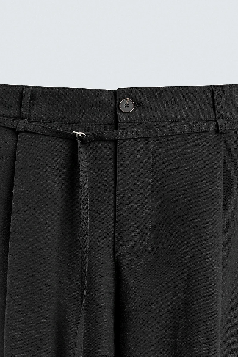 PANTALON BALLON FIT PLIS CEINTURE