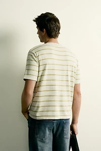 STRIPED REGULAR FIT KNIT T-SHIRT
