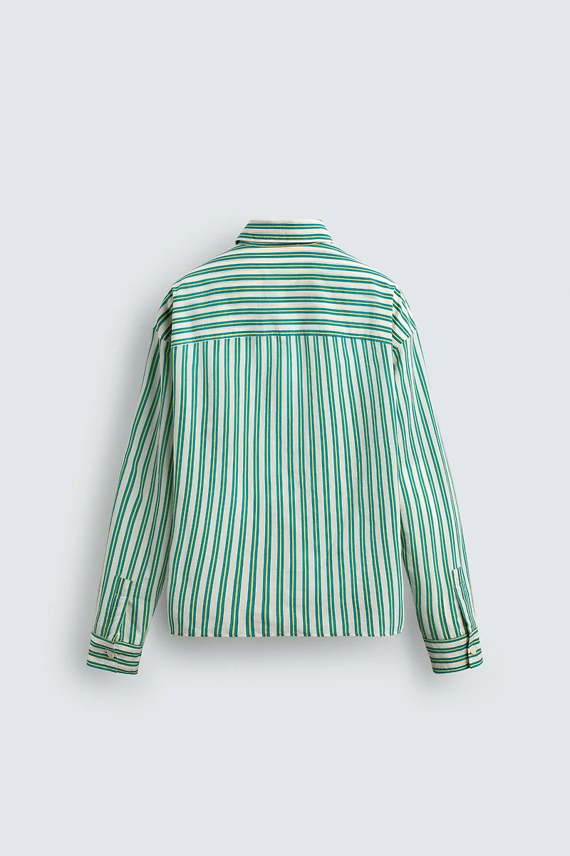 PLUTO PATCH STRIPED SHIRT HARRY LAMBERT FOR ZARA X DISNEY