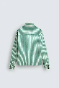 PLUTO PATCH STRIPED SHIRT HARRY LAMBERT FOR ZARA X DISNEY