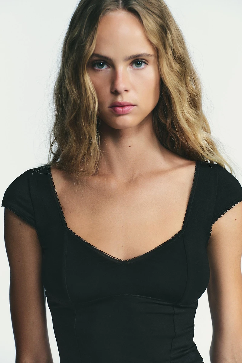 LYOCELL LACE TOP