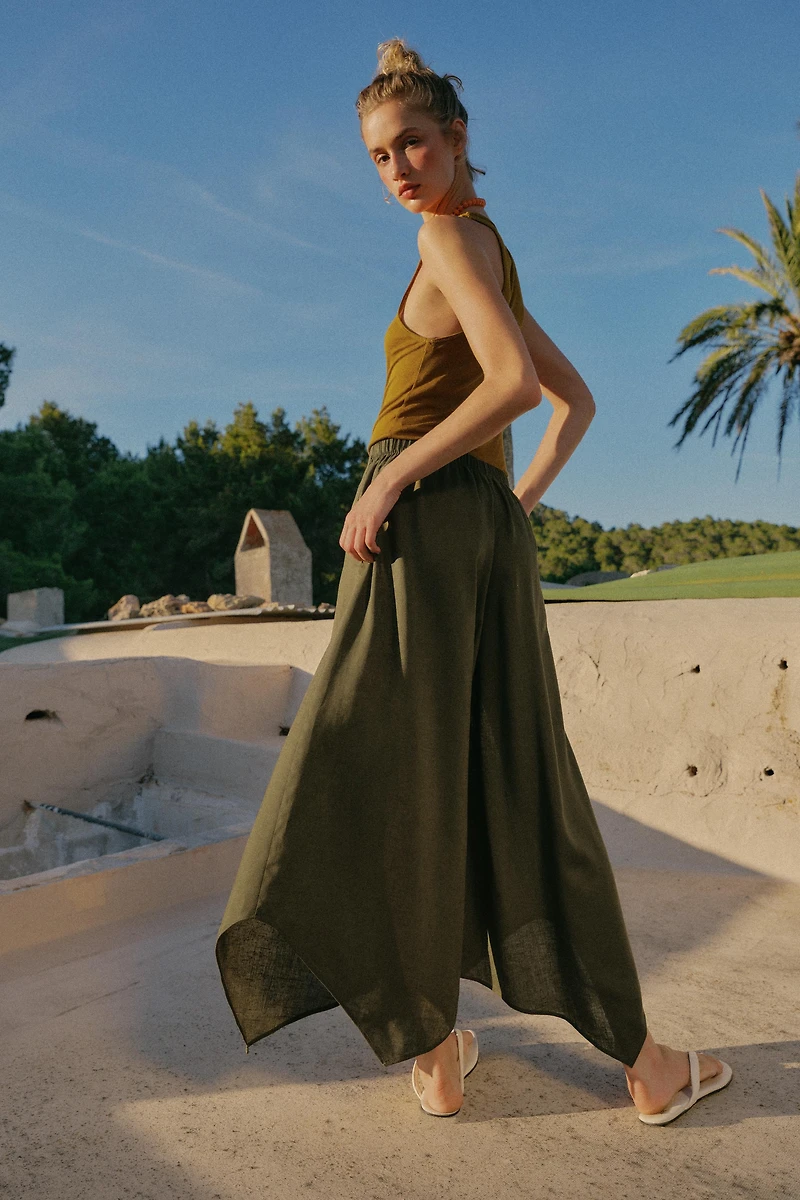 JUPE-CULOTTE ASYMÉTRIQUE