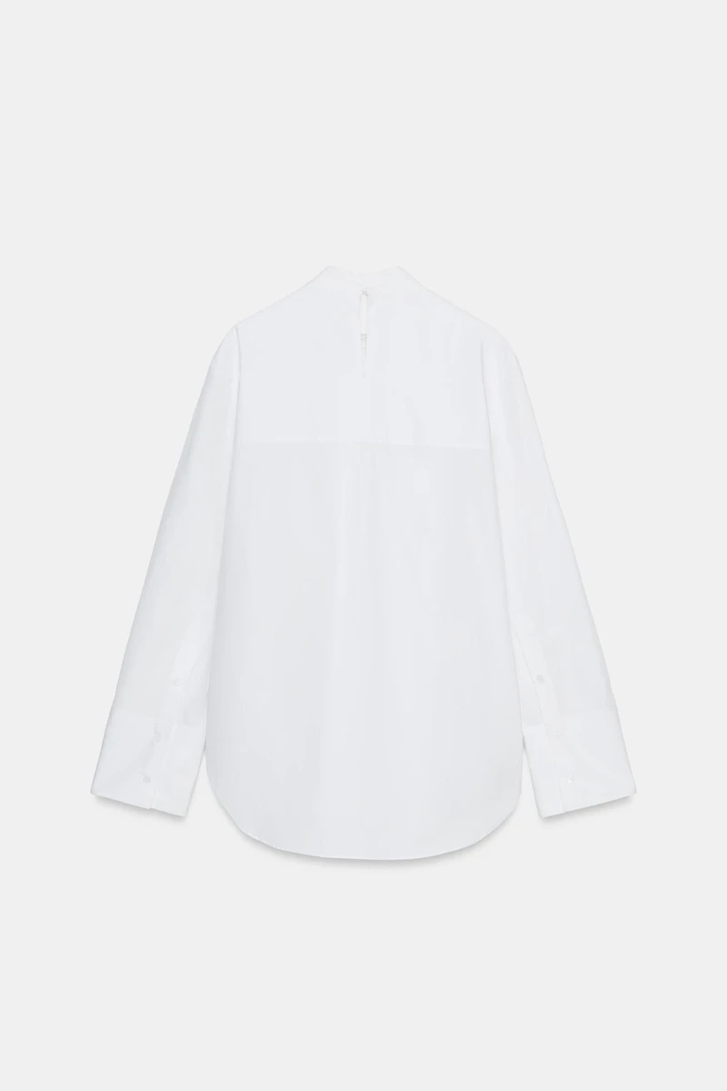 TIED POPLIN SHIRT ZW COLLECTION