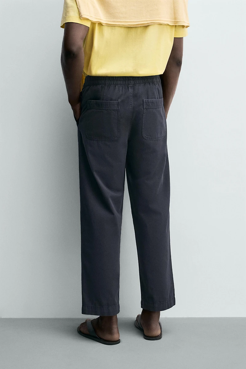 PANTALON COUPE DÉCONTRACTÉE EN COTON