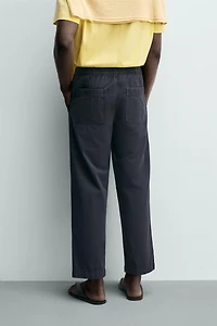 PANTALON COUPE DÉCONTRACTÉE EN COTON