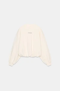 EMBROIDERED BALLOON TEXT SWEATSHIRT