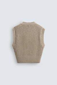 BOXY FIT KNIT VEST