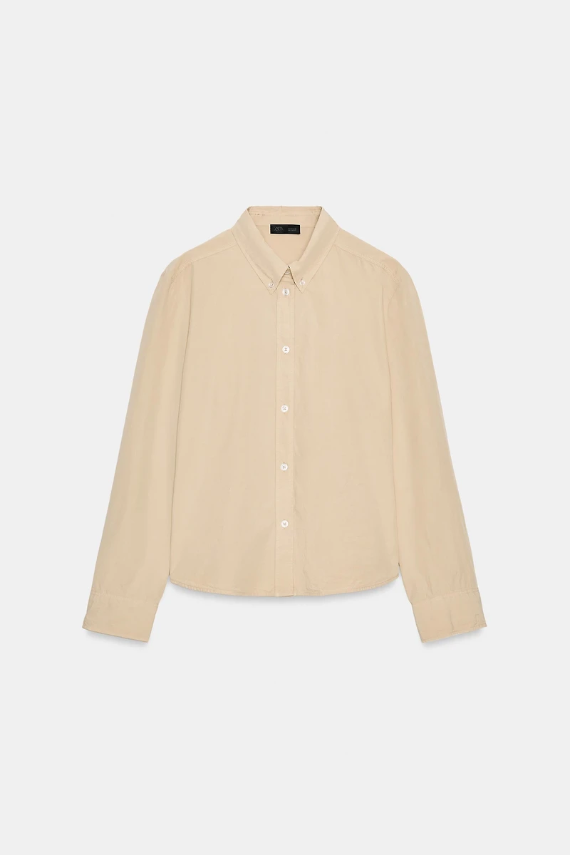 WASHED POPLIN SHIRT
