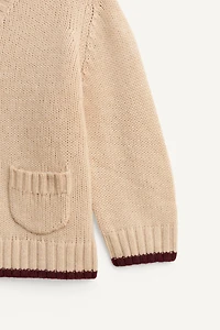 100% WOOL KNIT CARDIGAN LIMITED EDITION