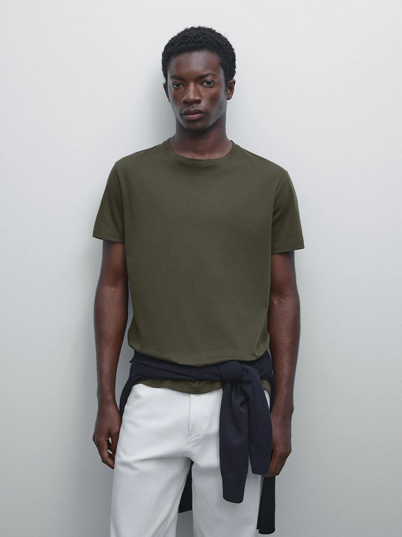 100% mercerised cotton T-shirt