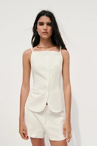BUTTON VEST TOP