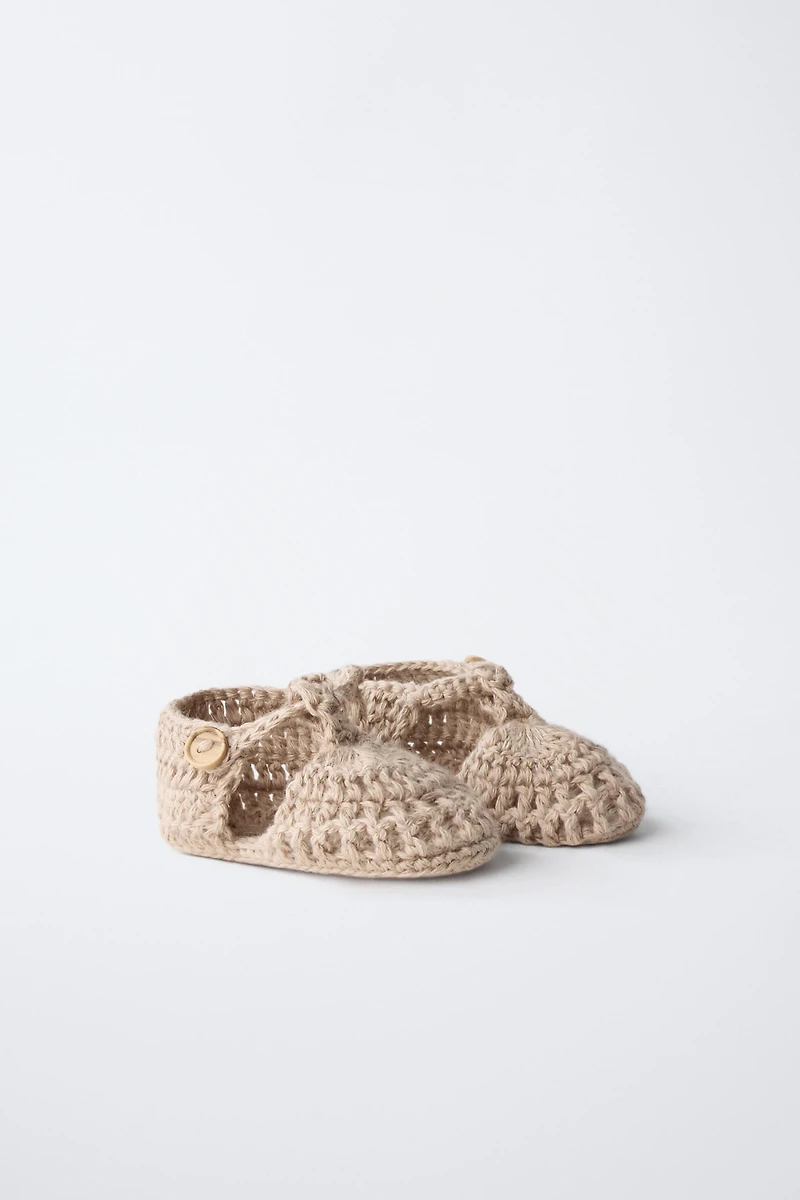 COTTON KNIT SANDALS