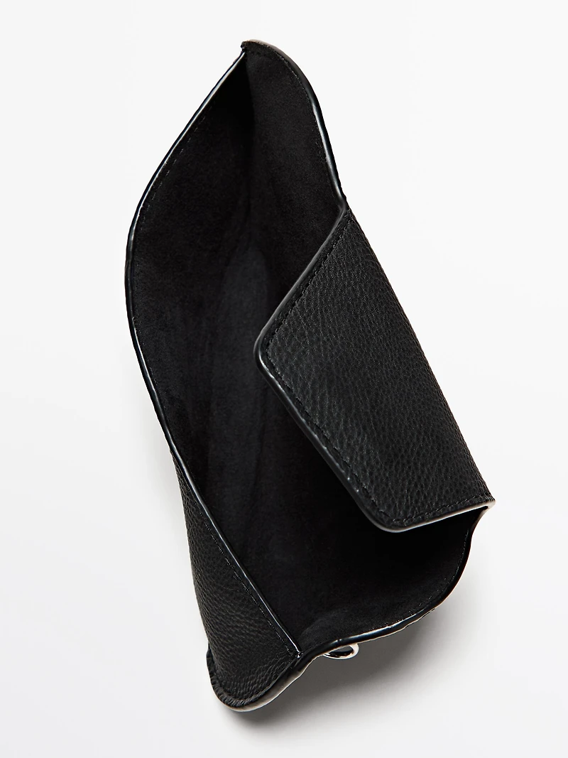 Nappa leather glasses case