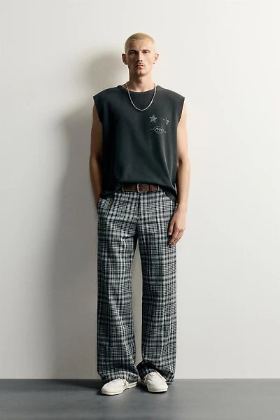 WASHED GRAPHIC KNIT TANK TOP
