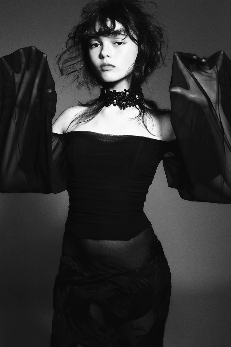 TOUR DE COU FLEURS CRÂNES