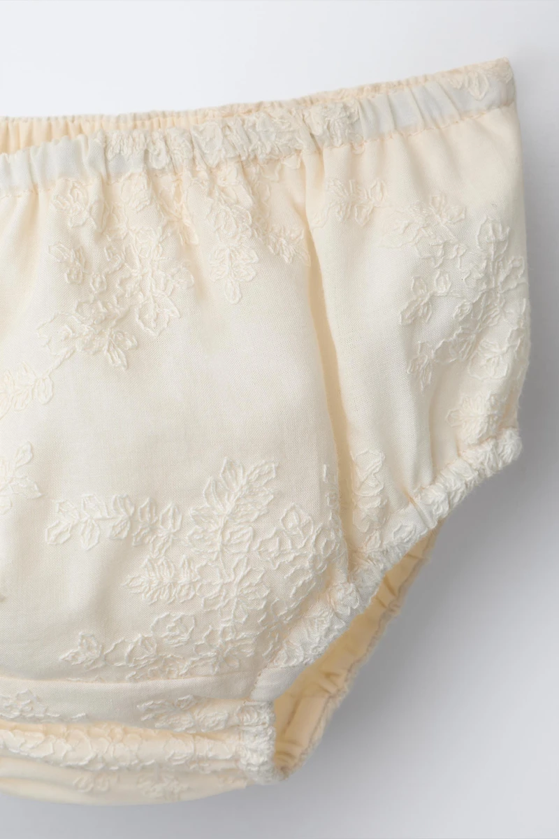 EMBROIDERED DRESS AND PANTIES