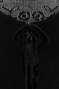 TOP OVERSIZE EN MAILLE TEXTURÉE À FLEURS