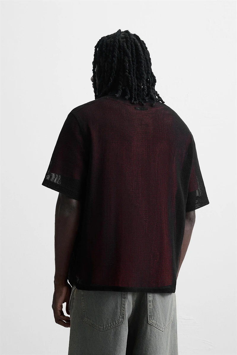 CHEMISE STRUCTURE OUVERTE