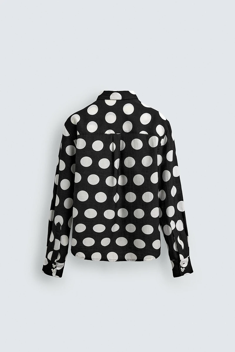 POLKA DOT SHIRT HARRY LAMBERT FOR ZARA X DISNEY