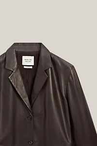 100% nappa leather blazer with pocket details - LIMITED EDITION